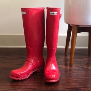 Tall Red Hunter Rainboots